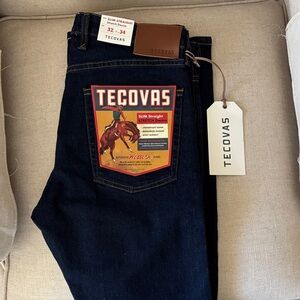 Tecovas Men's Midnight Blue Slim Straight Jeans